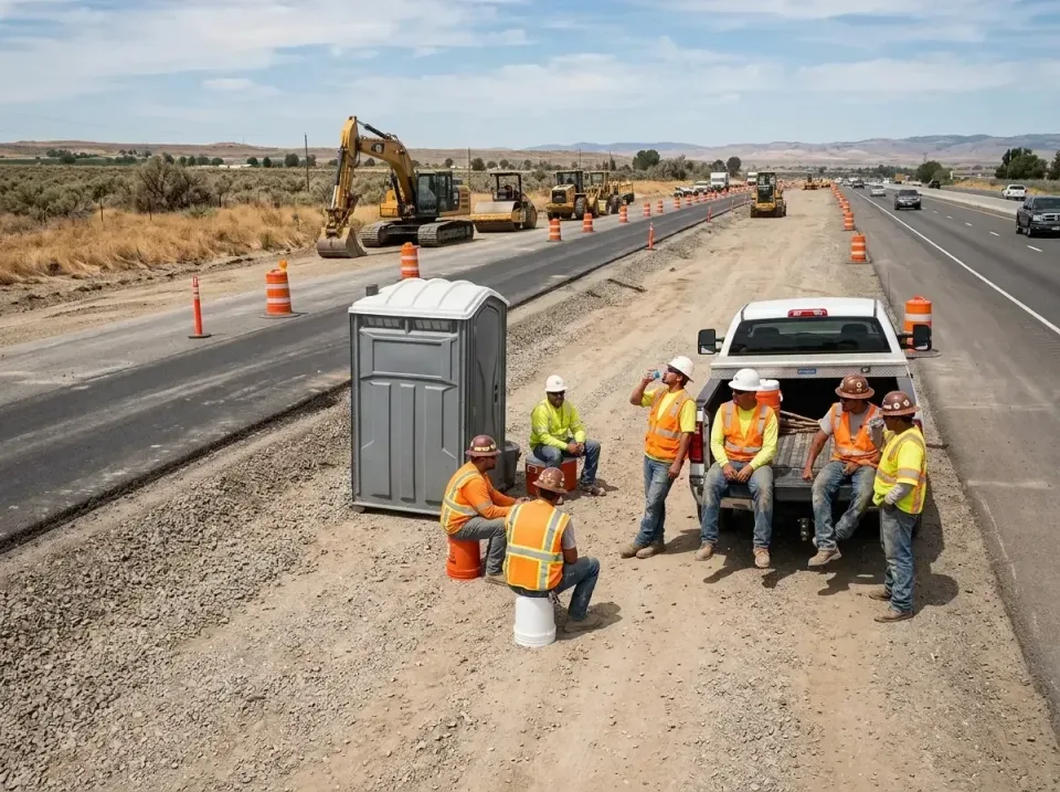 highway-road-construction-crew-007 — frequently asked questions, Porta Potty and Restroom Rentals in Crimora, VA